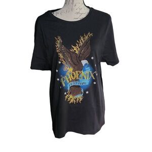 Prince Peter Ladies Size XL Black Phoenix Tour Band T-Shirt